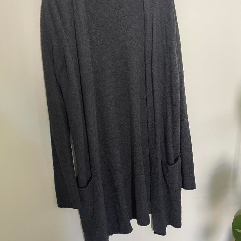 Barefoot Dreams CozyChic Lite Long Cardigan Black Size M